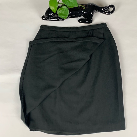 Randy Kemper Green Tulip Pleat Pencil Skirt - Picture 2 of 8